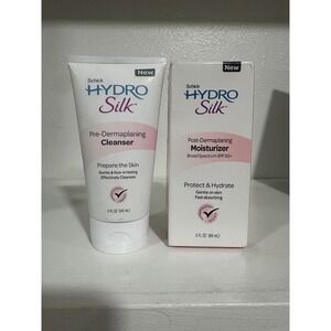 Schick Hydro Silk Pre Dermaplaning Cleanser Post Dermaplaning Moisturizer SPF 50